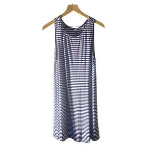 Old Navy Striped Tank‎ Dress Sleeveless Casual Comfy Blue White XL